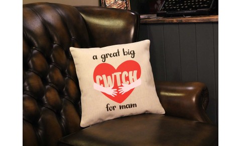 'Cwtch For Mam' - Square Cushion